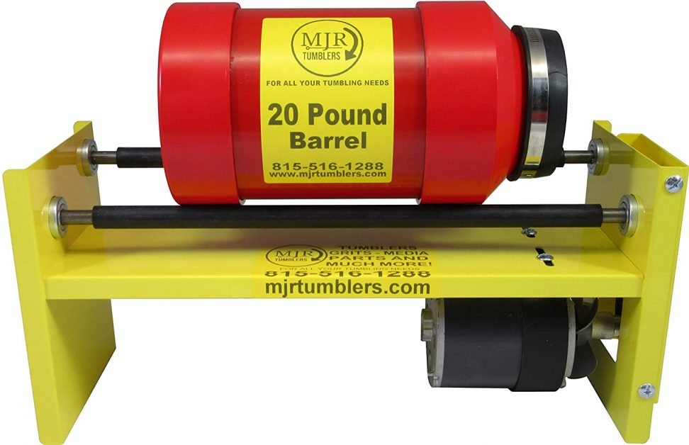 12lb Dual Barrel Rock Tumbler, MJR Tumblers Winner Best High End 2019, 20 & 2021
